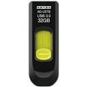 アドテック USB3.0 スライド式フラッシュメモリ 32GB ブラック&イエロー 1個(AD-USTB32G-U3R) 目安在庫=○(2)
