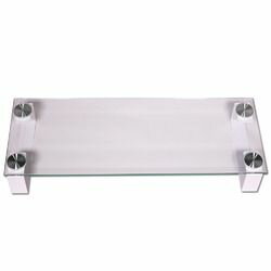 オウルテック 強化ガラス デスクスタンド OWL-TGDESK02-WH 取り寄せ商品