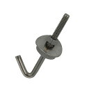 八幡ねじ ステンフックボルト(中) 1/4×65 1セット(10個×5パック入)(68-9600-58) 取り寄せ商品