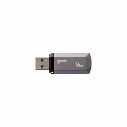 キャップ式USB2.0メモリ 16GB ミッドナイトシルバー AD-UKTMS16G-U2