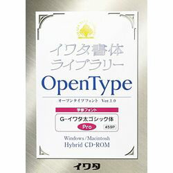 イワタ 学参フォントPro版 G-イワタ太ゴシック体 OpenType(対応OS:その他)(459P) 取り寄せ商品