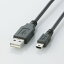 쥳 USB2.0֥ A-miniB 0.5m(֥å) U2C-M05BK ܰº߸=