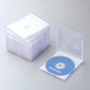 エレコム ELECOM CD DVDプラケース 1枚収納 10パック ホワイト CCD-JSCN10WH メーカー在庫品