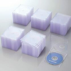 【P10E】エレコム CD DVDスリムプラケース/1枚収納/100パック/クリア CCD-JSCS100CR(CCD-JSCS100CR) メーカー在庫品