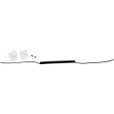 防犯ストラップ 黒 φ1.2mm×240mm 5本入 BNA-01BK(68-5555-07) 取り寄せ商品