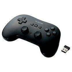 エレコム 無線ゲームパッド 12ボタン 連射 高耐久 ブラック JC-U3912TBK メーカー在庫品