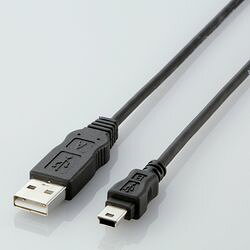 エレコム ELECOM EU RoHS指令準拠USBケーブル A:miniB 1.0m ブラック USB-ECOM510 メーカー在庫品