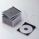 エレコム ELECOM CD DVDプラケース 1枚収納 10パック ブラック CCD-JSCN10BK メーカー在庫品