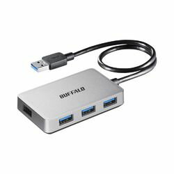 バッファロー BSH4U300U3SV USB3.0 バスパワー 4ポートハブ マグネット付 シルバー 取り寄せ商品