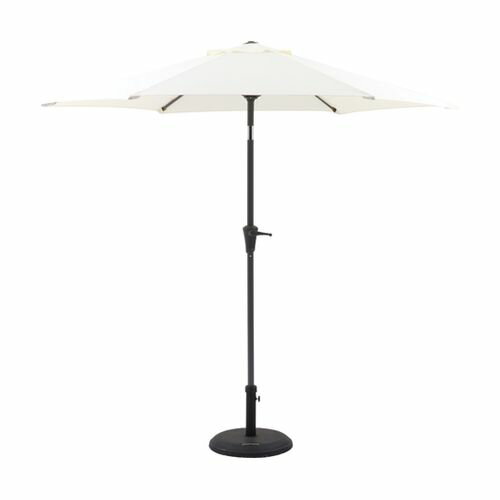 不二貿易 アルミパラソル 240cm アイボリー 37851(69-1895-24) 取り寄せ商品