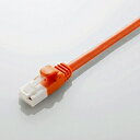 【P5E】エレコム RoHS CAT5E 爪折れ防止 LANケーブル 2m 簡易パッケージ(オレンジ)(LD-CTT/DR2/RS) メーカー在庫品(2)