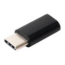 ミヨシ USB2.0 microB-USB TypeC変換アダプタ ブラック(USA-MCC) 取り寄せ商品(2)