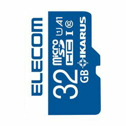 【P5E】エレコム MicroSDHCカード IKARUS付 UHS-I U1 32GB(MF-MS032GU11IKA) メーカー在庫品