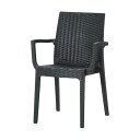 不二貿易 ステラ チェアー (肘付) ブラック(11234) 1セット(2個入) 49912(69-1893-70) 取り寄せ商品