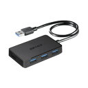 バッファロー BSH4U300U3BK USB3.0 バスパワー 4ポートハブ マグネット付 ブラック 目安在庫=△