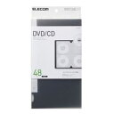 【P5E】エレコム CD DVD対応ファイルケース 48枚収納 ブラック CCD-FS48BK(CCD-FS48BK) 目安在庫=△