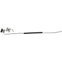 防犯ストラップ 黒 φ1.2mm×240mm 5本入 BN-01BK(68-5554-98) 取り寄せ商品
