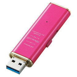 【P5E】エレコム USB3.0対応スライド式USBメモリ 16GB/ラズベリーピンク(MF-XWU316GPND) メーカー在庫品