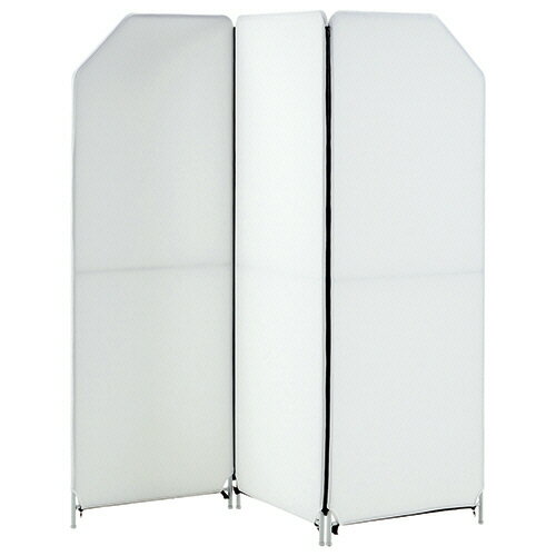 林製作所 クロスZIPスクリーン 3連タイプ ホワイト 1台(YS-N3WH) 目安在庫=○