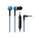 オーディオテクニカ Audio Technica スマートフォン用インナーイヤーヘッドホン ブルー(ATH-CKR30iS BL) メーカー在庫品