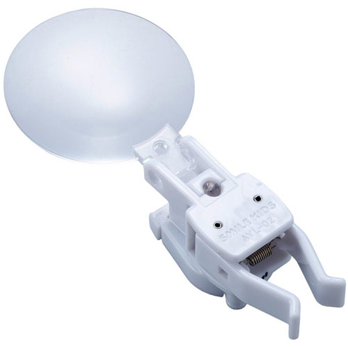 スマイルキッズ LED付ゆびさきのルーペ ホワイト(AYL-02WH) 取り寄せ商品