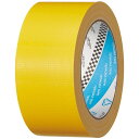 寺岡製作所 再生PETカラー布テープ 50mm×25m 厚み約0.18mm 黄 1巻(1605キ) 目安在庫=○