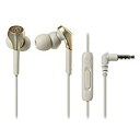 オーディオテクニカ Audio Technica スマートフォン用インナーイヤーヘッドホン CG(シャンパンゴールド)(ATH-CKS550XiS CG) メーカー在庫品