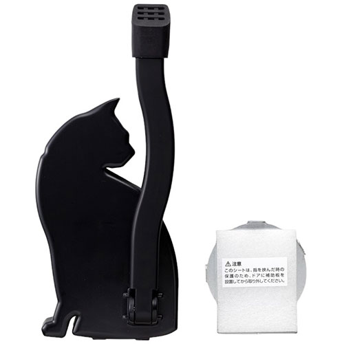 スマイルキッズ スマイルキッズ ドアストッパーねこ ブラック(AKS-05WB-BK) 取り寄せ商品