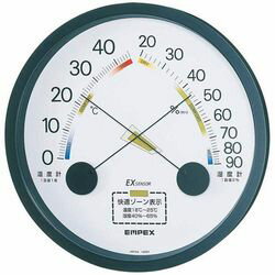 EMPEX 温度・湿度計 エスパス 温度・湿度計 壁掛用 ブラック(TM-2332) 取り寄せ商品