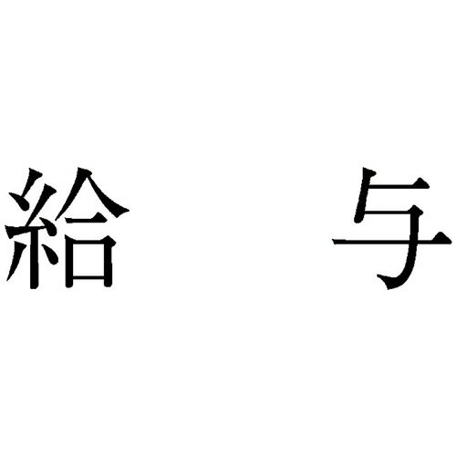 サンビー 勘定科目印 589 給与 1個(KS-003-589) 取り寄せ商品