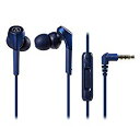 オーディオテクニカ Audio Technica スマートフォン用インナーイヤーヘッドホン BL(ブルー)(ATH-CKS550XiS BL) メーカー在庫品