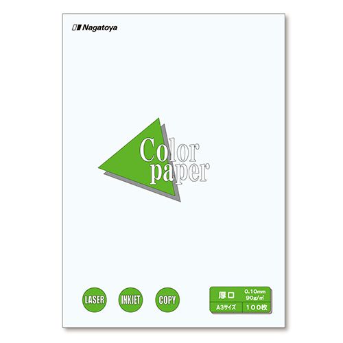 A3 Size Paper - 長門屋商店 Color Paper A3 厚口 白 1冊(100枚)(ナ-1301) 目安在庫=○