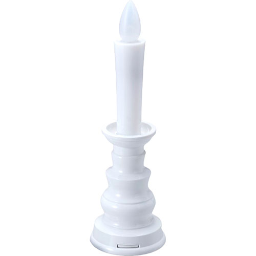 スマイルキッズ スマイルキッズ 燭台付安心のろうそく(小) テスト用電池つき ホワイト(ARO-4202WH) 取り寄せ商品
