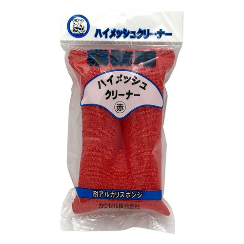 カウゼル ハイメッシュクリーナー 赤 160×80×35mm (1個)(4964501011018) 目安在庫=○