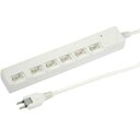 YAZAWA 横差し個別スイッチ付節電タップ(Y02YBKS662WH) 取り寄せ商品