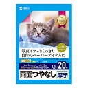 【P5S】サンワサプライ JP-ERV5NA3N インクジェット用両面印刷紙・厚手(JP-ERV5NA3N) メーカー在庫品