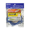 サンワサプライ SANWA SUPPLY KB-T6TS-01BLN つめ折れ防止カテゴリ6LANケーブル メーカー在庫品