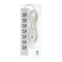【P5S】サンワサプライ 電源タップ 3P・7個口 2m TAP-F37-2ZSR(TAP-F37-2ZSR) メーカー在庫品