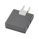 YAZAWA 耐トラ付コーナータップミニ ブラック(Y02C200BK) 取り寄せ商品