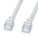 【P5S】サンワサプライ エコロジー電話ケーブル(ノーマル) 白 15m TEL-EN-15N2(TEL-EN-15N2) メーカー在庫品