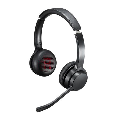 【P5S】サンワサプライ MM-BTSH62BK Bluetoothヘッドセット(両耳タイプ・単一指向性)(MM-BTSH62BK) メーカー在庫品