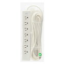 【P5S】サンワサプライ 電源タップ 雷ガード 3P・7個口 5m TAP-F37-5R(TAP-F37-5R) メーカー在庫品