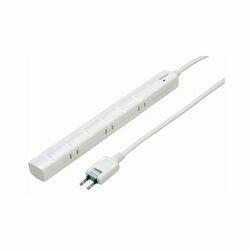 YAZAWA 3P対応スリムタップ7個口 ホワイト(Y02YJKP705WH) 取り寄せ商品