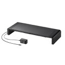 サンワサプライ SANWA SUPPLY MR-LC210CHBK USB Type-C接続ハブ付き机上ラック メーカー在庫品