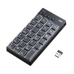 【P5S】サンワサプライ プログラマブルテンキー（2.4Gモデル）(NT-WL26BK) メーカー在庫品