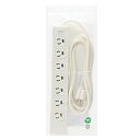 【P5S】サンワサプライ 電源タップ 雷ガード 3P・7個口 3m TAP-F37-3R(TAP-F37-3R) メーカー在庫品