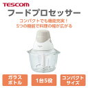 テスコム TESCOM フードプロセッサー ガラス 5役【まぜる/きざむ/おろす/泡立て/バター作り(TK213 W) メーカー在庫品