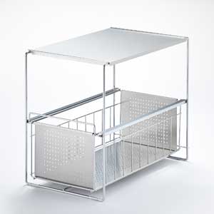 ヨシカワ シンク下スライド収納1段　幅25(1305694) 取り寄せ商品