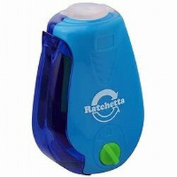 ソニック ラチェッタ　ハンディ鉛筆削り　芯先調整機能付　青(SK-812-B) 目安在庫=○