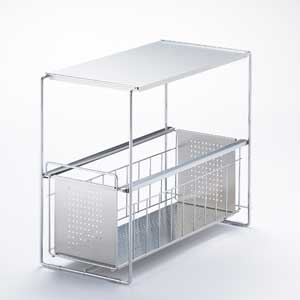 ヨシカワ シンク下スライド収納1段　幅20(1305693) 取り寄せ商品